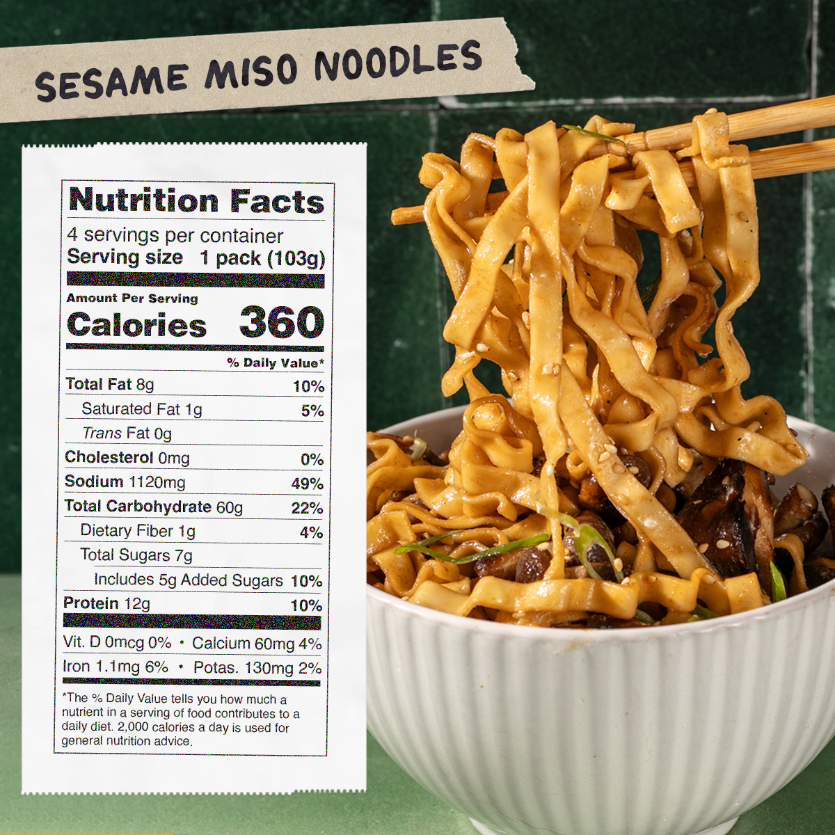 Sesame Miso Noodles | 4 Packs - Simple Use