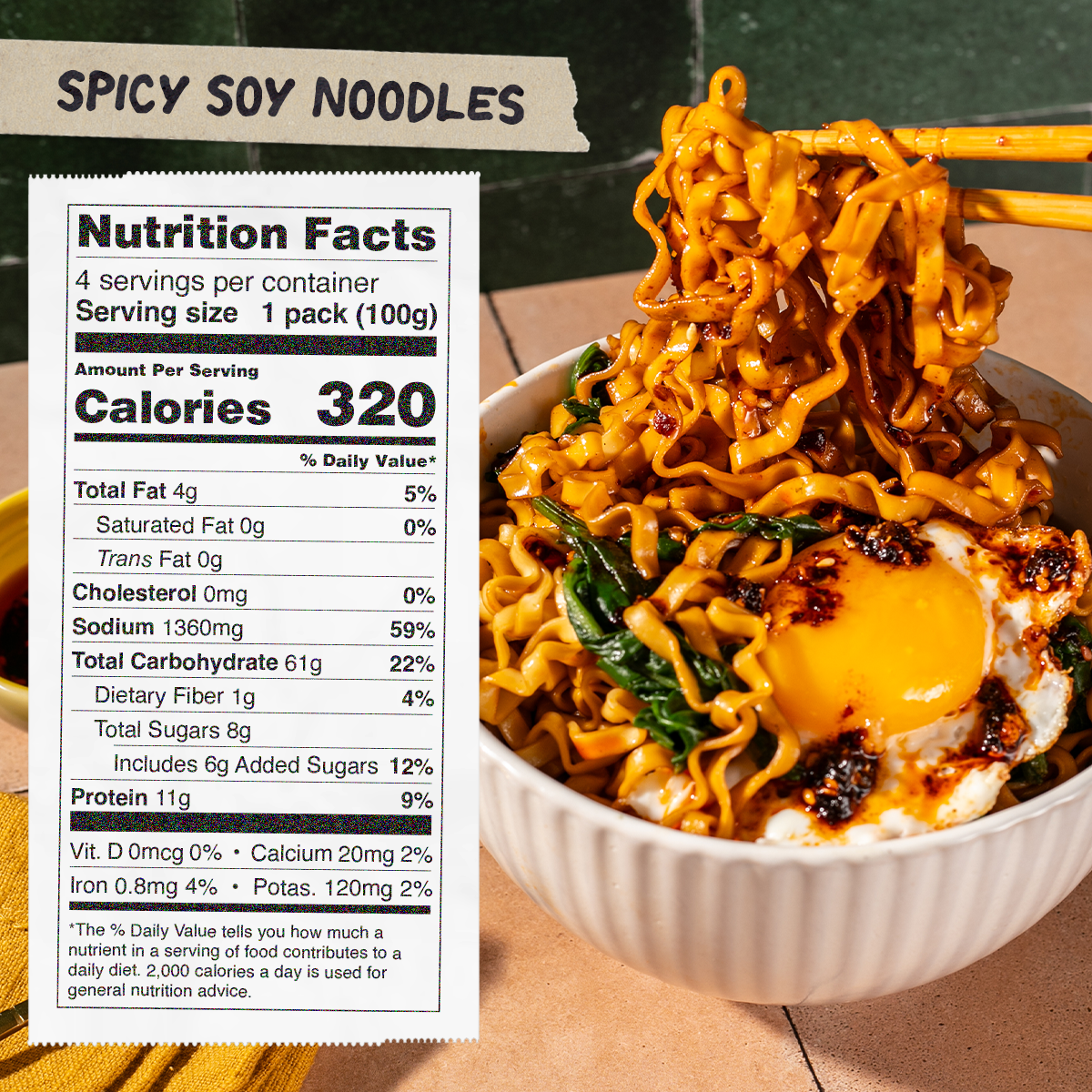 Spicy Soy Noodles | 12 Packs - Simple Use