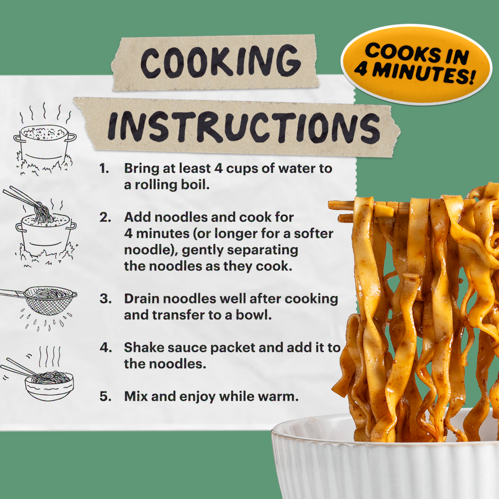 Tingly Chili Noodles | 12 Packs - Soft Pick